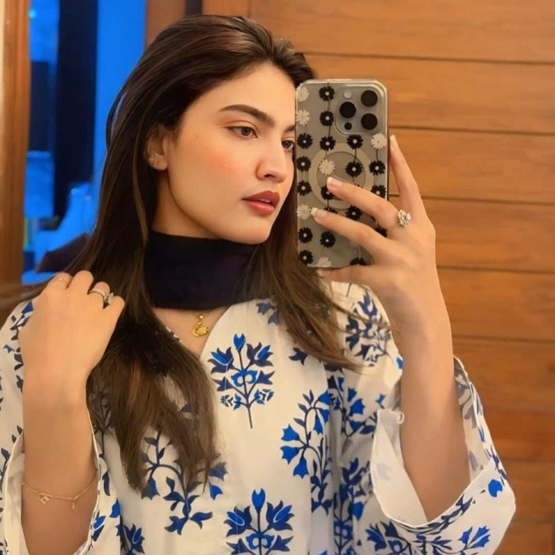 Iqra Kanwal Design Elegant look printed 2 pieces dress for girls