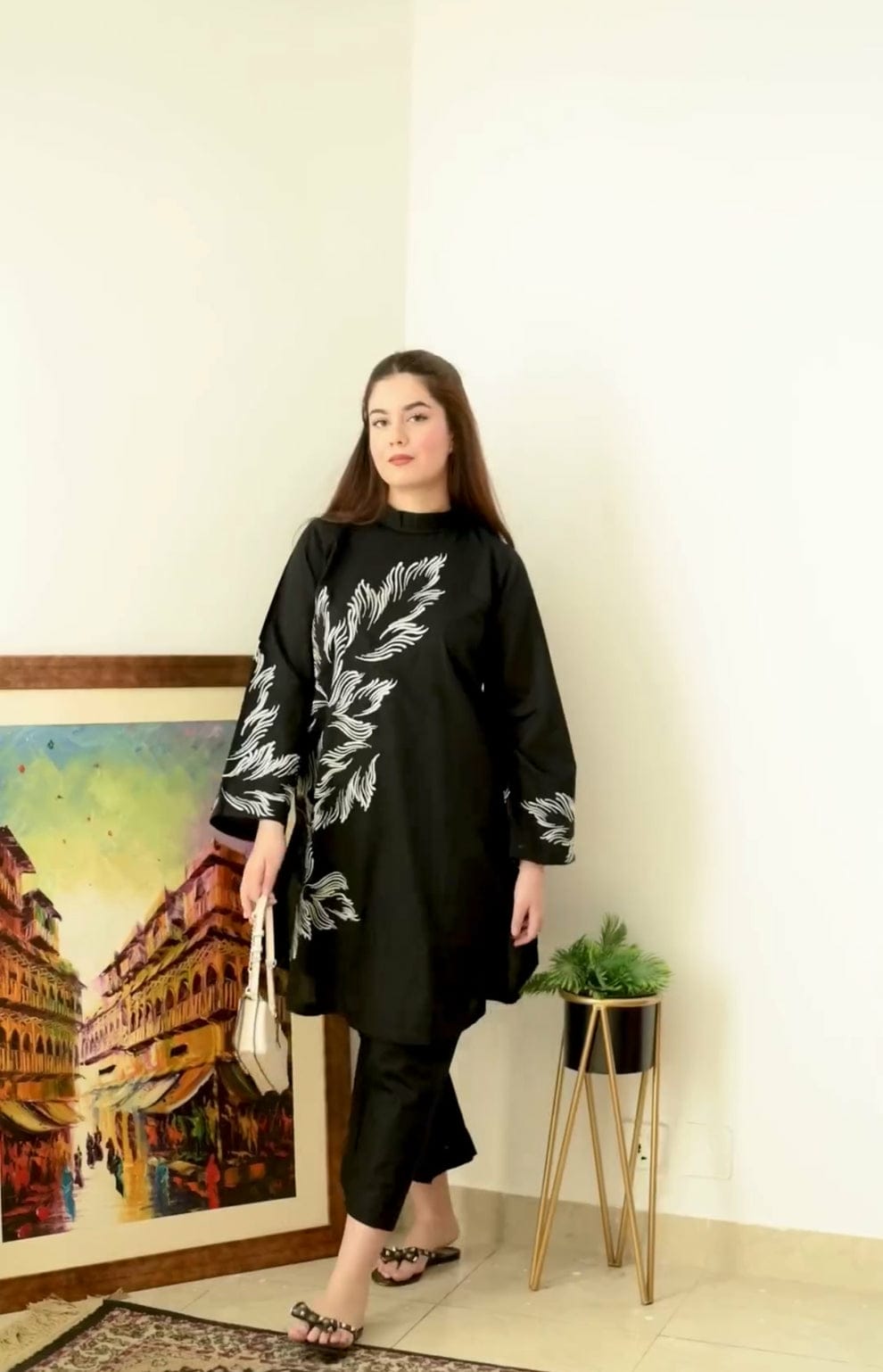 Jazmine Plazzoo Stitched 2pc