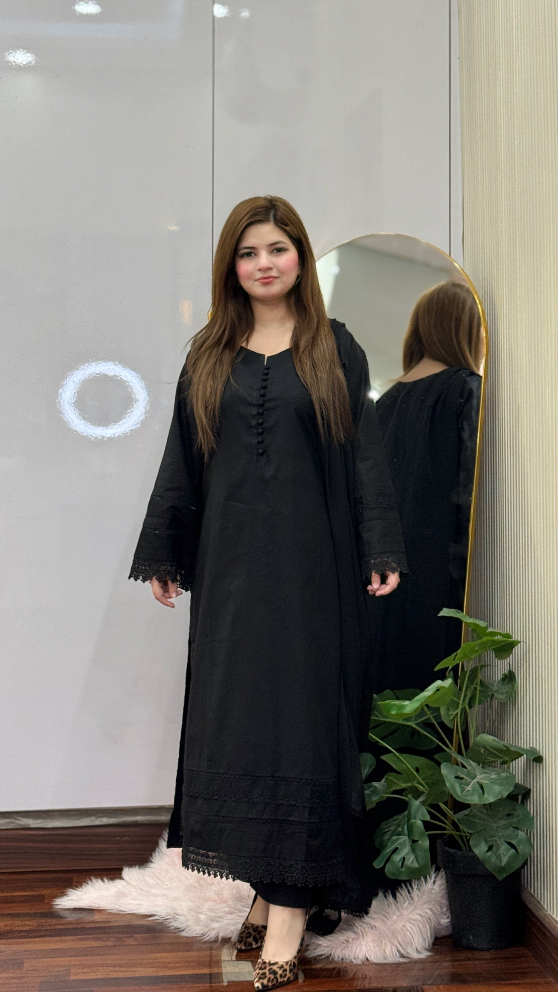 Long black lace 3pcs
