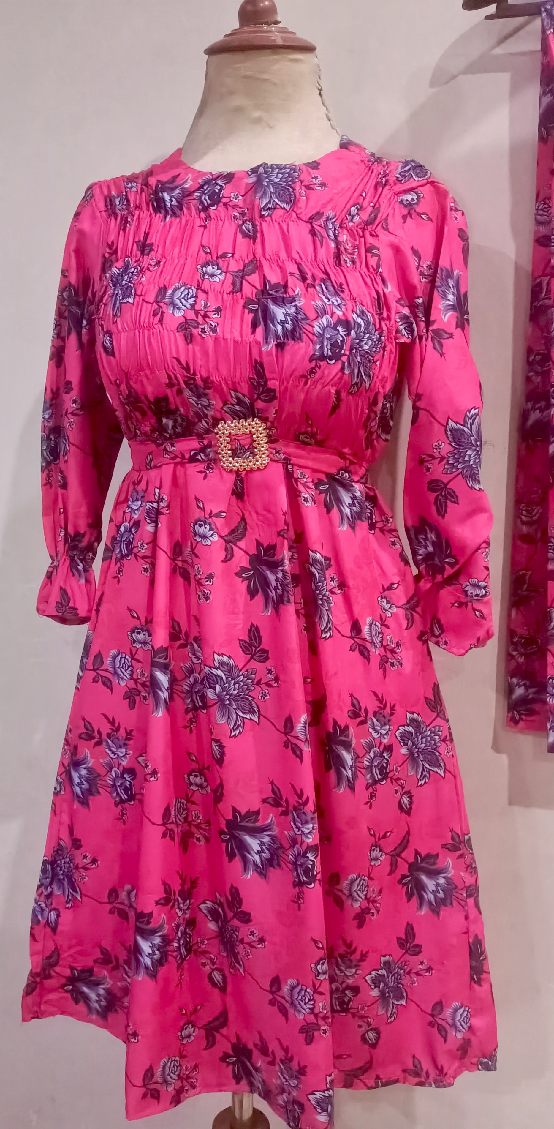 Elegance digital print floral cunnat maxi style 2p