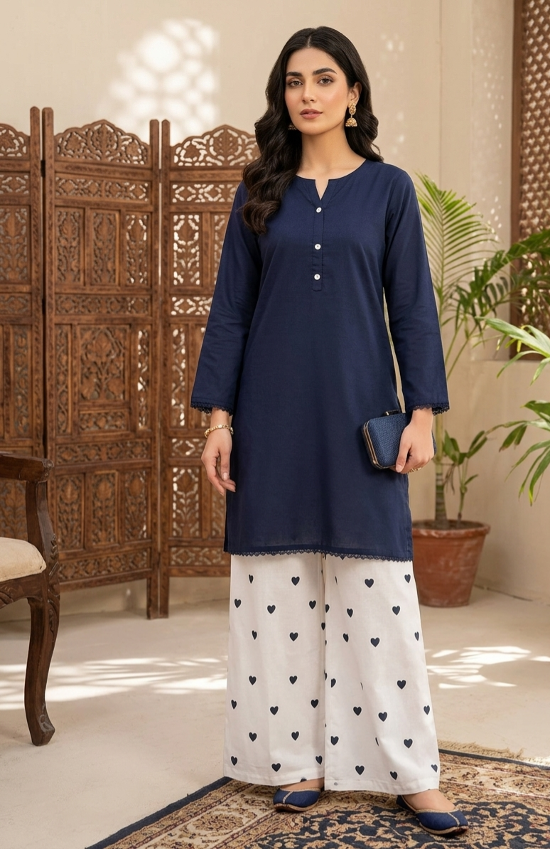 50% Off Reet-Riwaaj special Lawn cotton heart print 2p