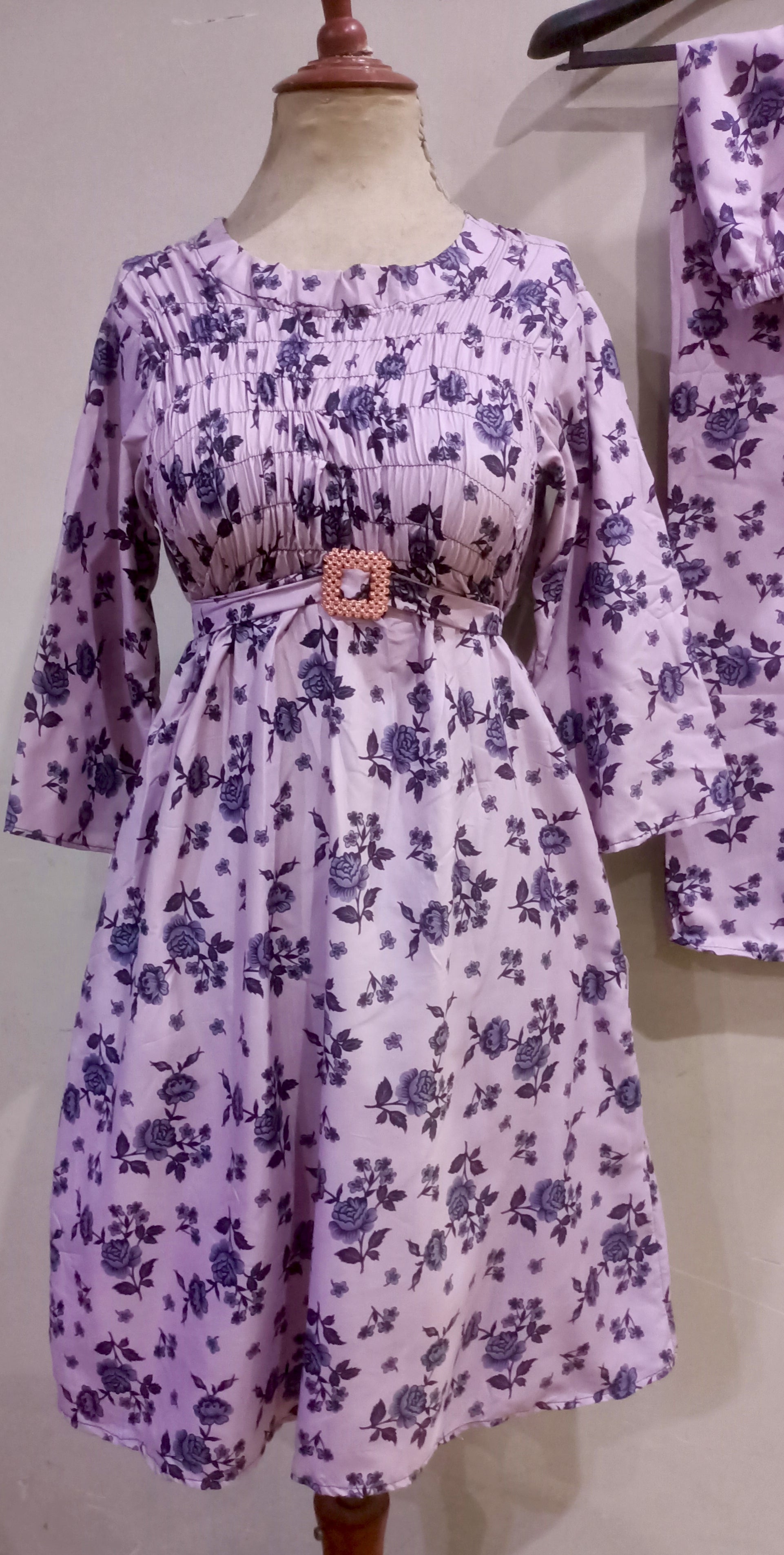 Elegance digital print floral cunnat maxi style 2p