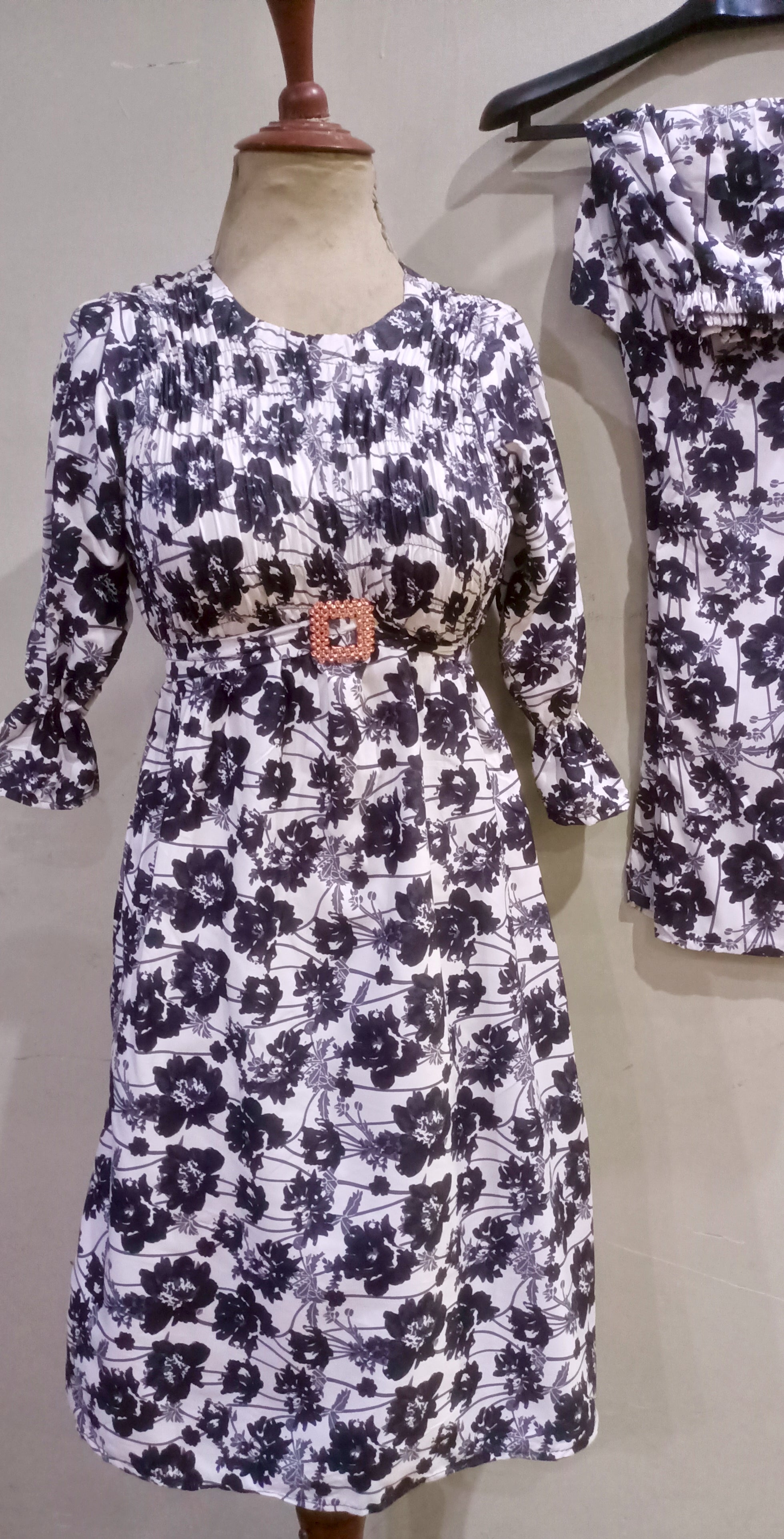 Elegance digital print floral cunnat maxi style 2p