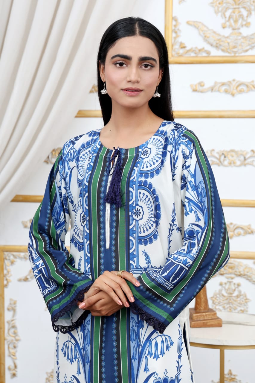 Reet-Riwaaj Digital print poly Grip Co-ord 2p set