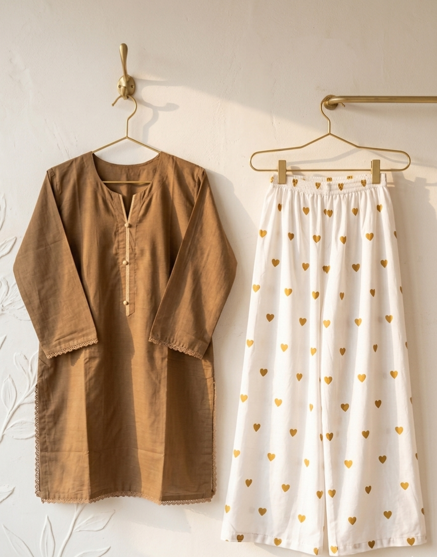 50% Off Reet-Riwaaj special Lawn cotton heart print 2p