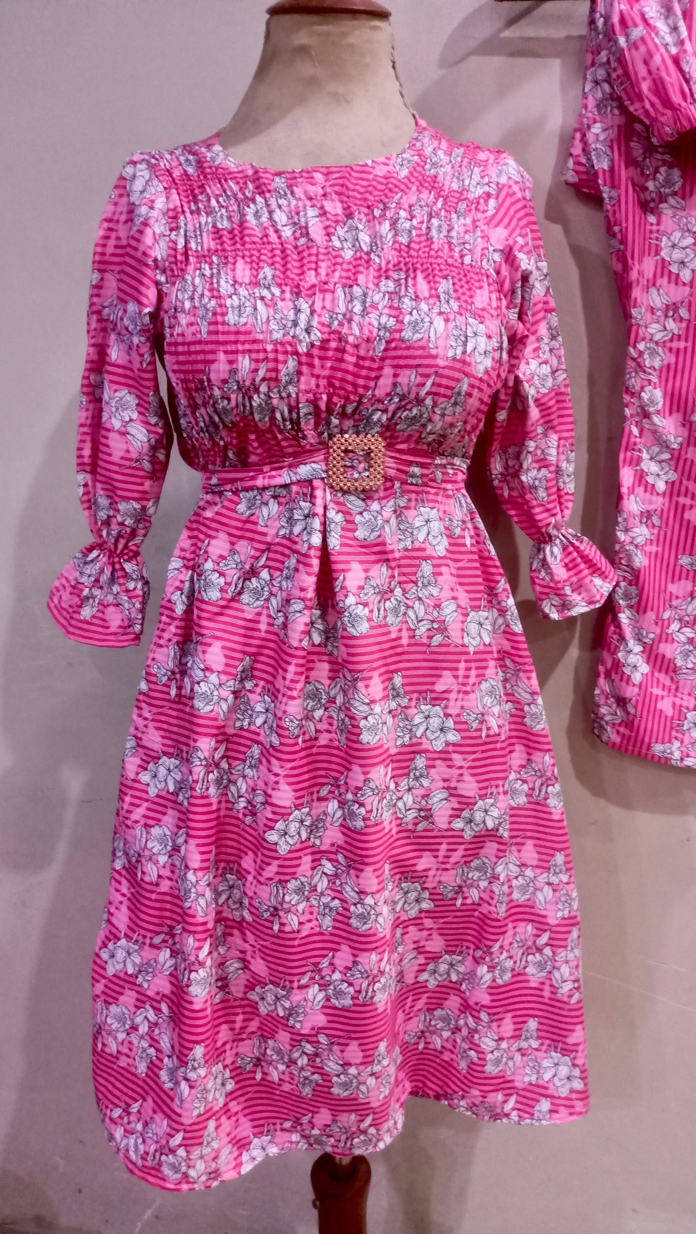 Elegance digital print floral cunnat maxi style 2p