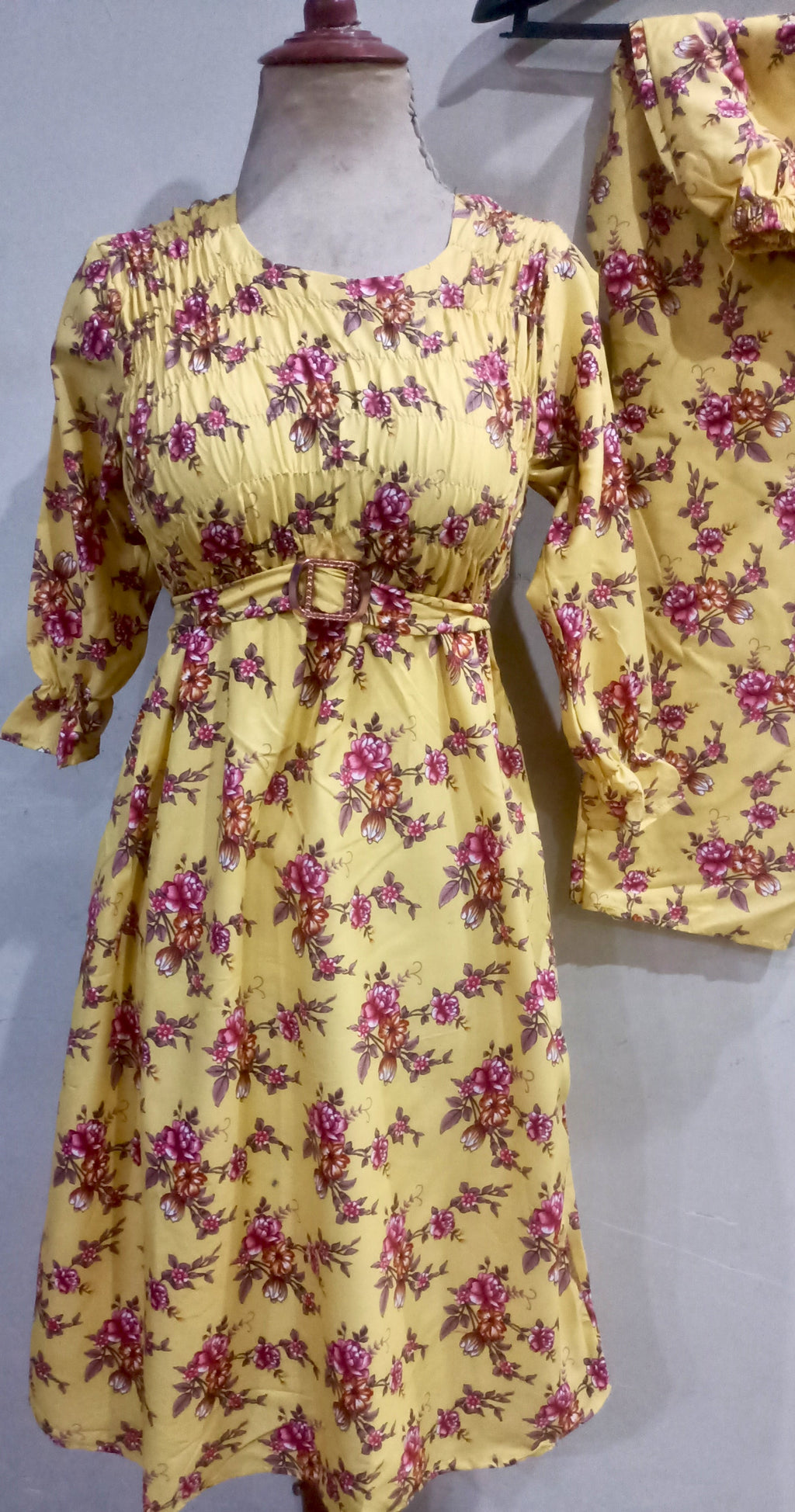 Elegance digital print floral cunnat maxi style 2p