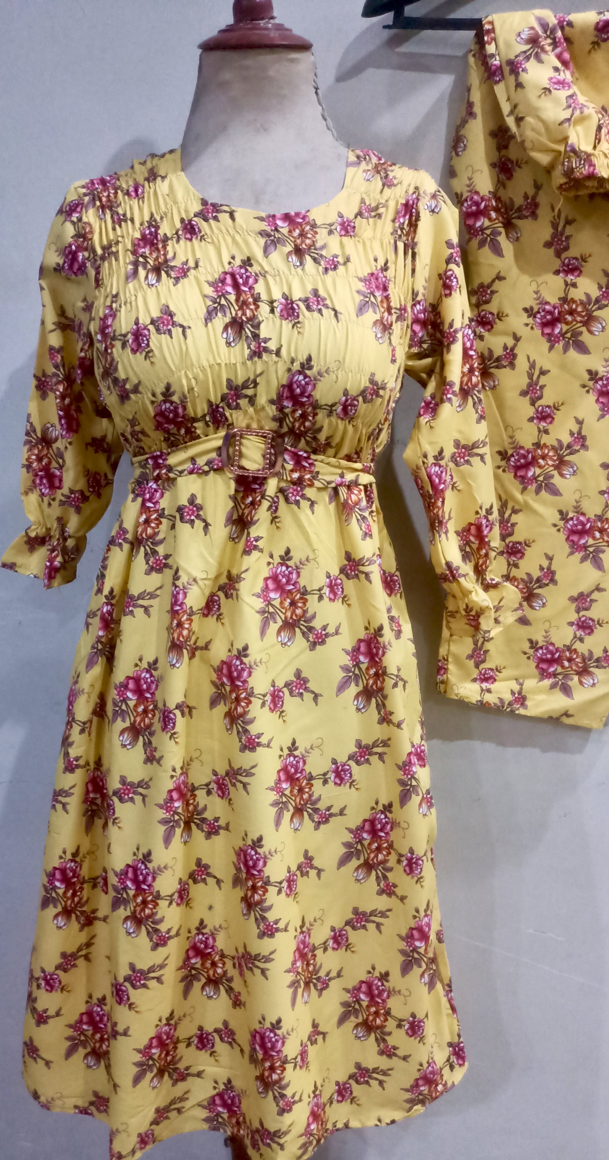 Elegance digital print floral cunnat maxi style 2p