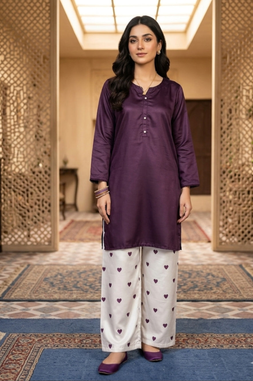 50% Off Reet-Riwaaj special Lawn cotton heart print 2p