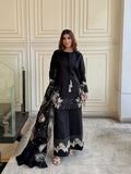 Reet-Riwaaj Lawn Emroiderd Black pearl 3pcs