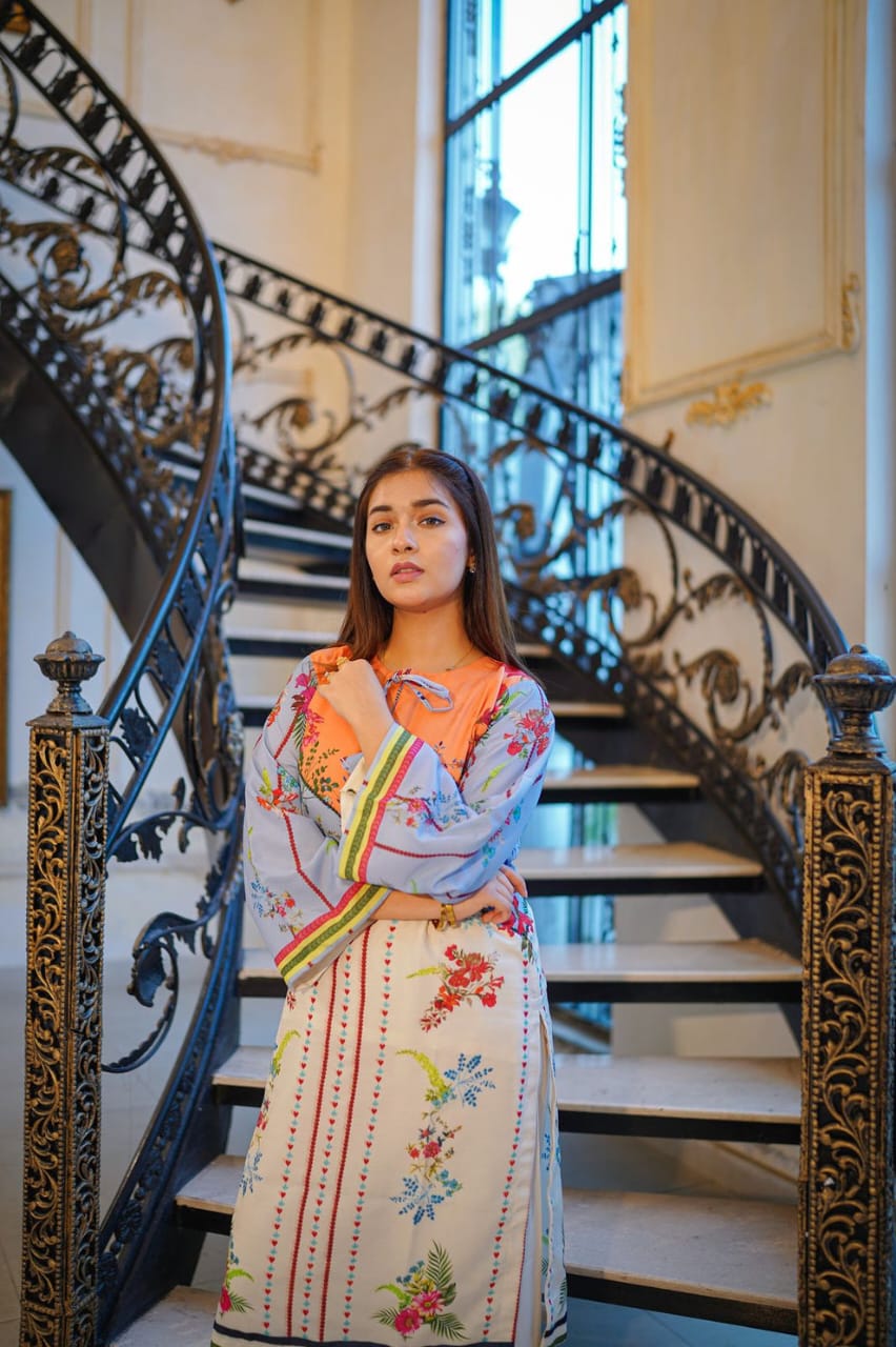 Reet-Riwaaj Digital print poly Grip Co-ord 2p set