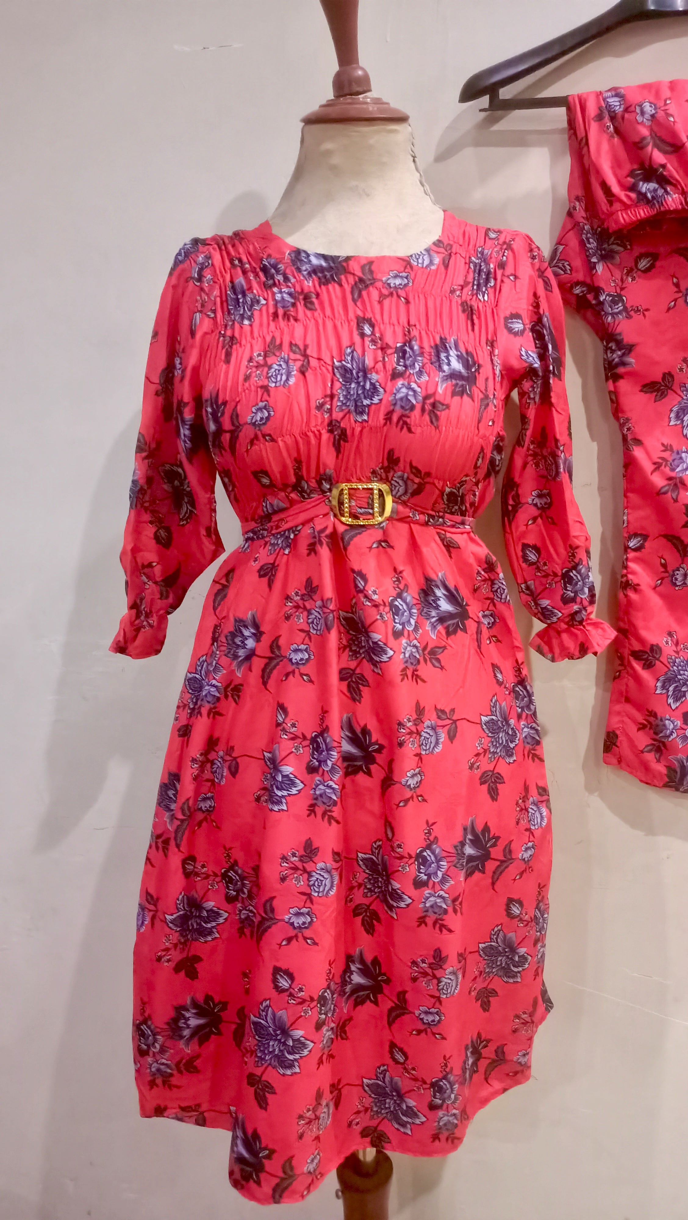 Elegance digital print floral cunnat maxi style 2p