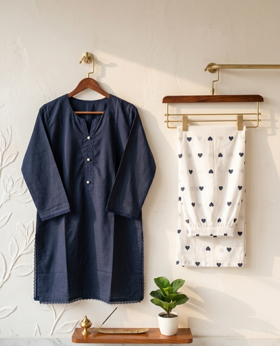 50% Off Reet-Riwaaj special Lawn cotton heart print 2p