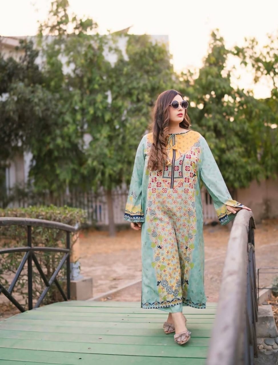 Reet-Riwaaj Digital print poly Grip Co-ord 2p set