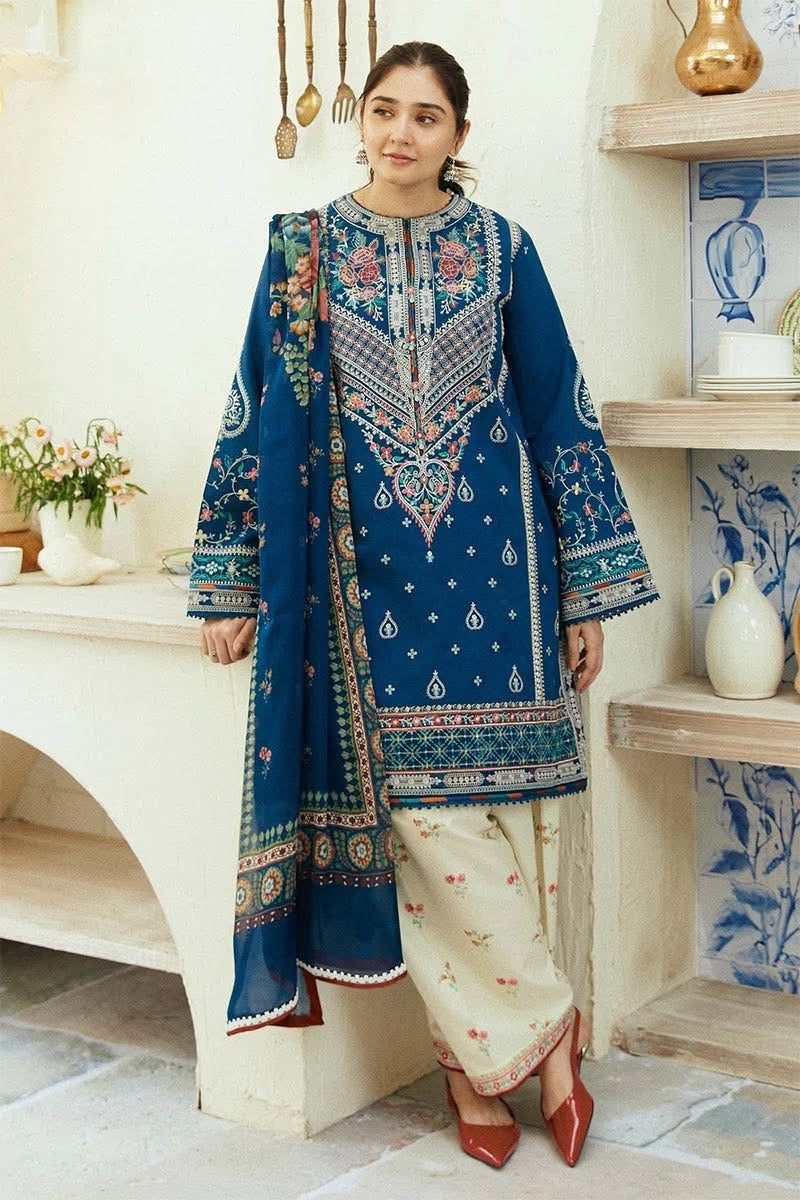 Reet-Riwaaj special Lawn Sajjal Embroidered 3pcs