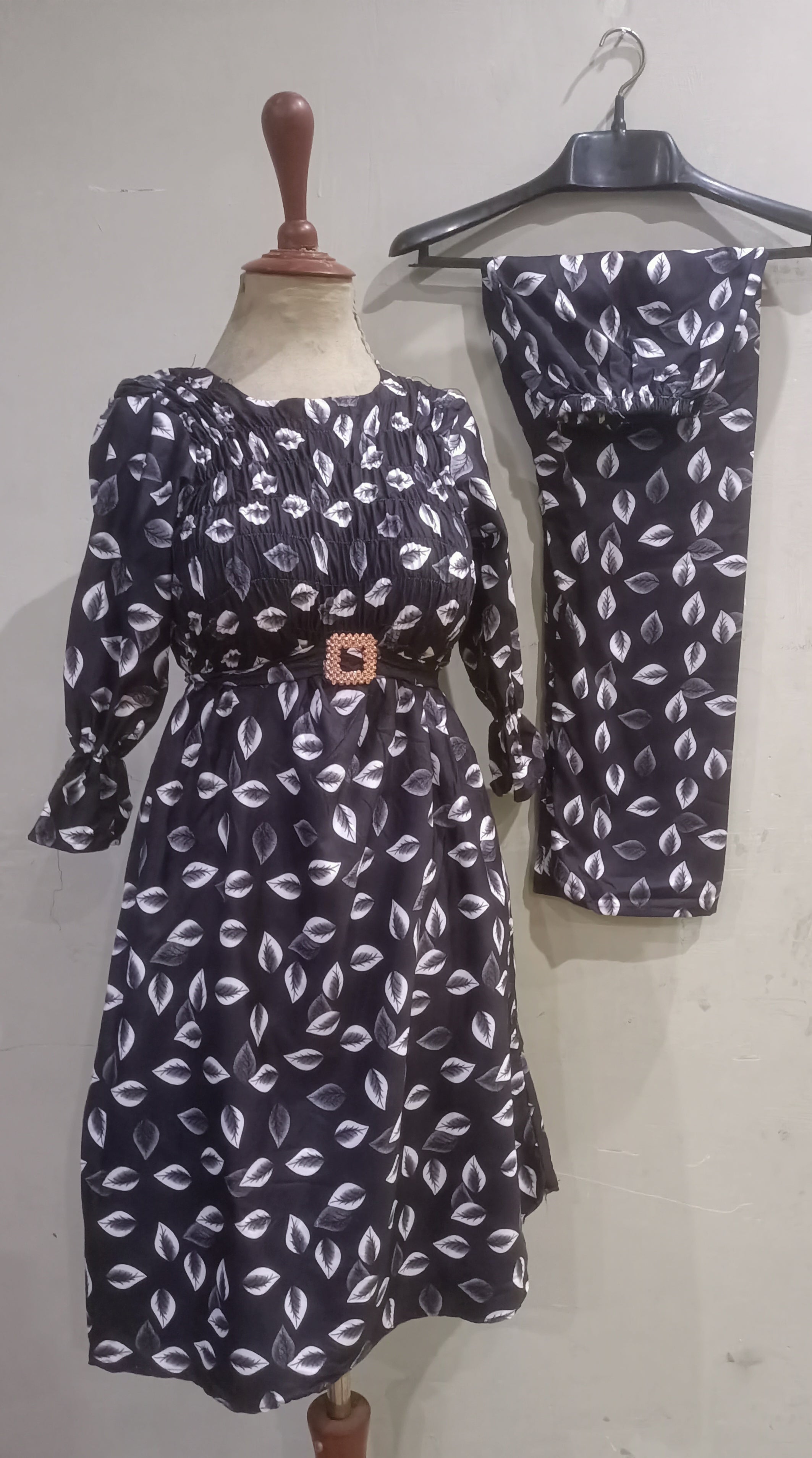 Elegance digital print floral cunnat maxi style 2p