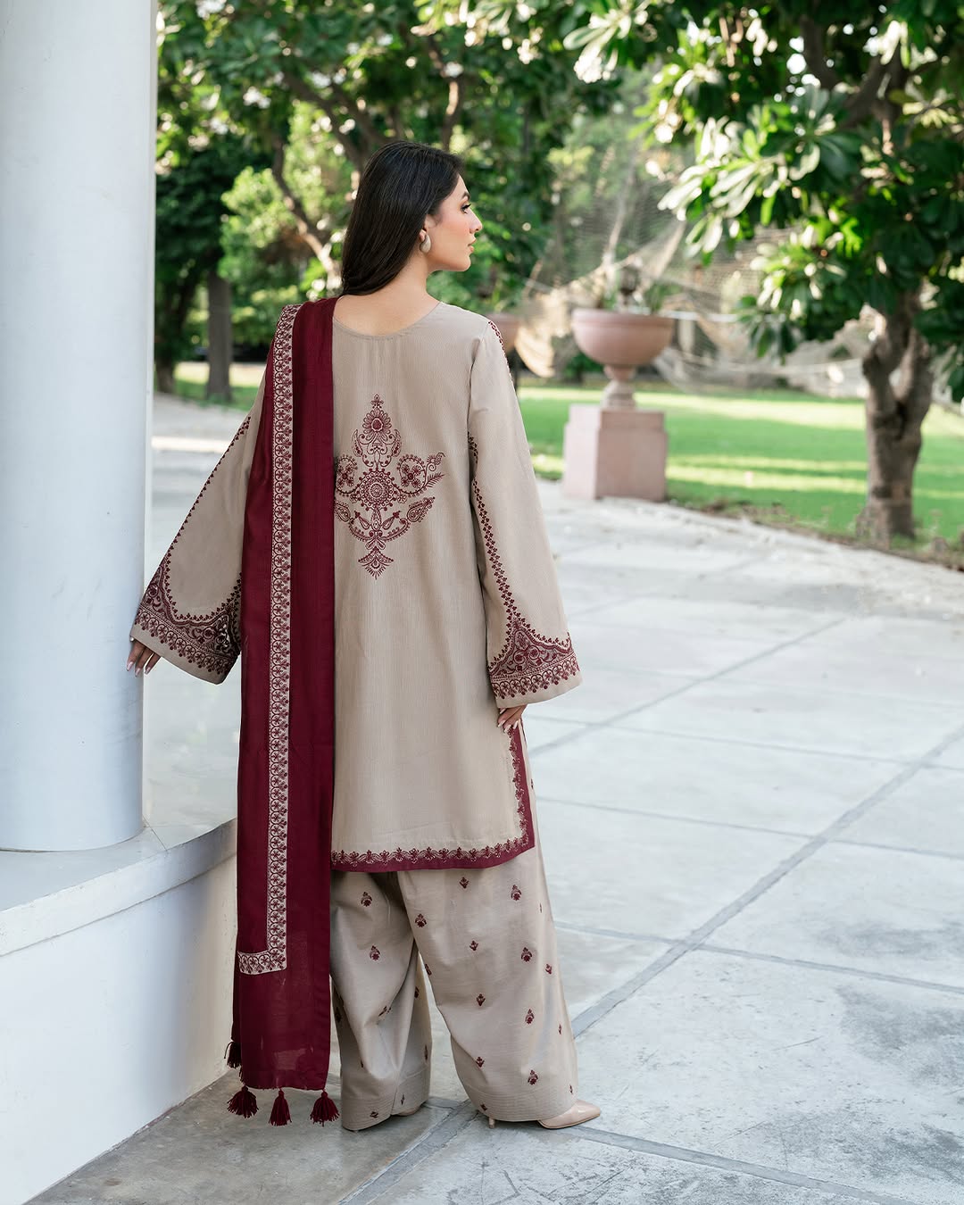 Zara embroidered 3pcs