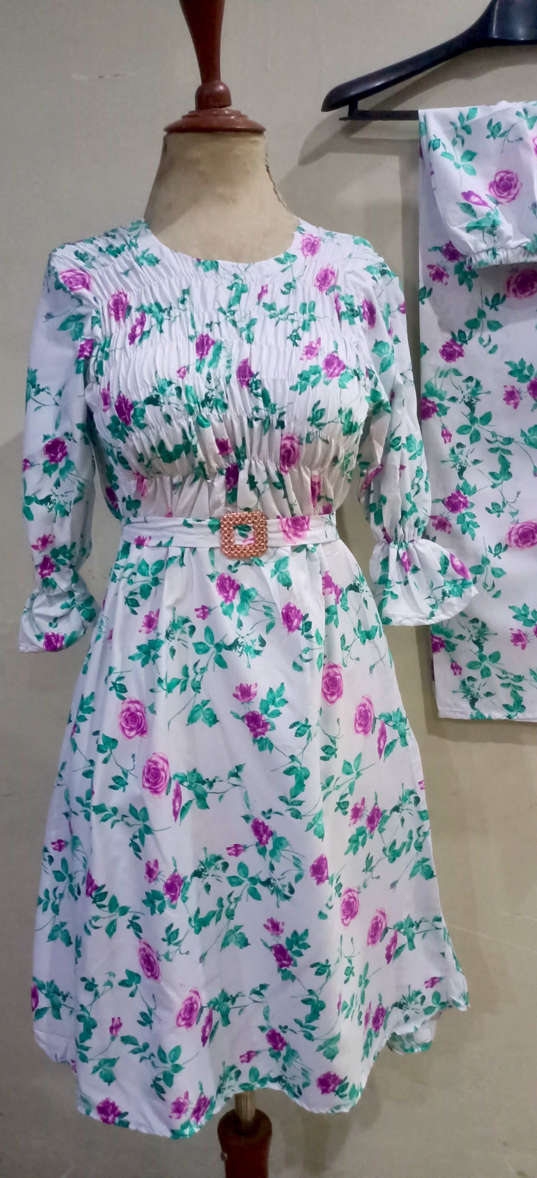 Elegance digital print floral cunnat maxi style 2p