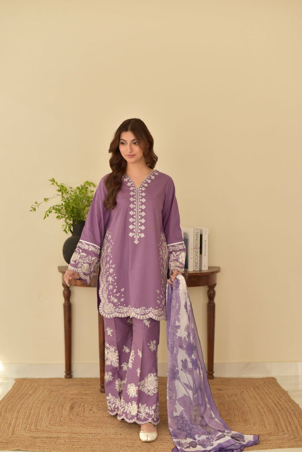 Reet-Riwaaj trendy Lavender grace 3pcs