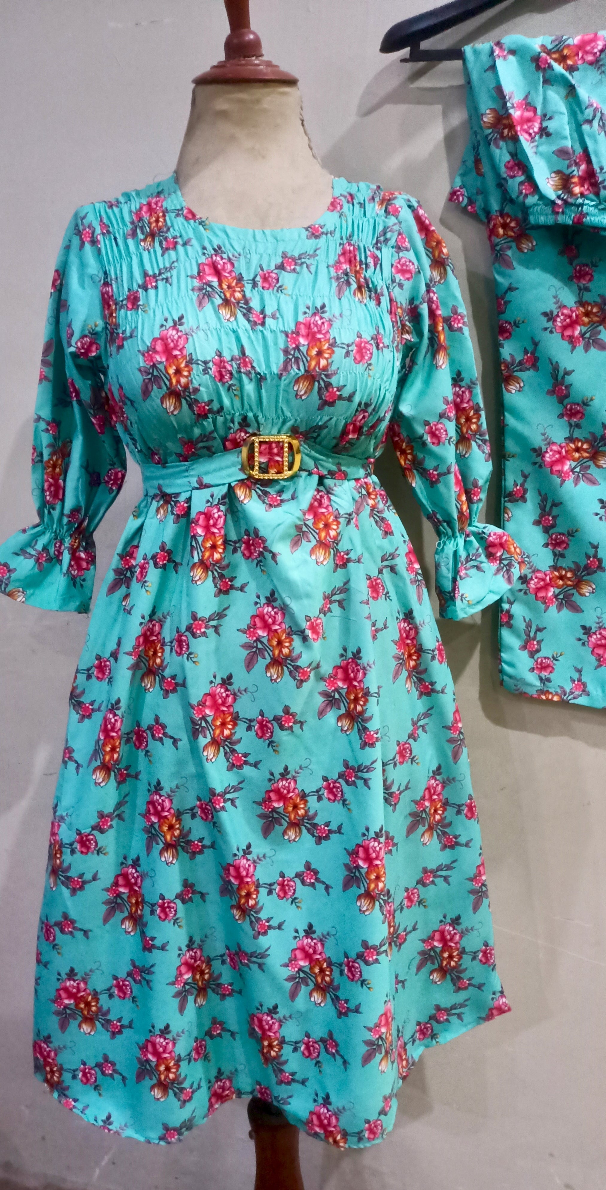 Elegance digital print floral cunnat maxi style 2p