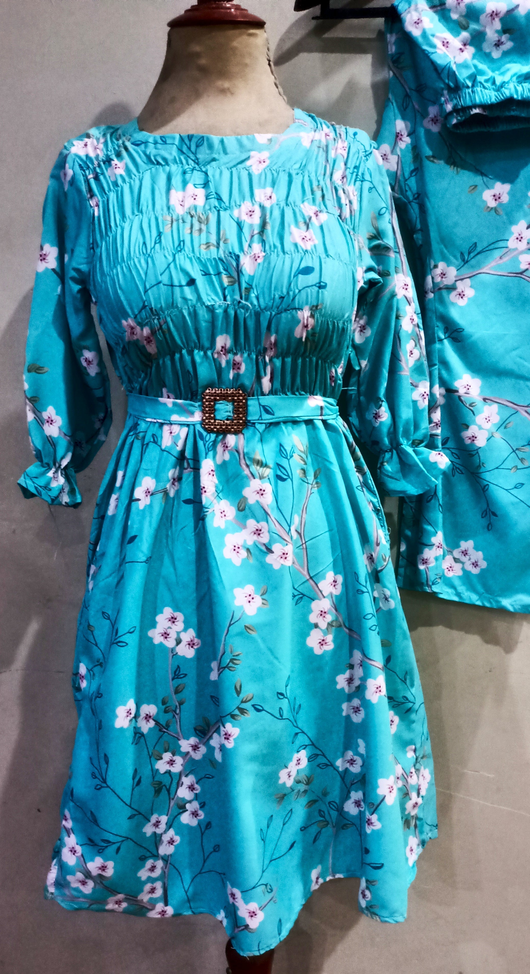 Elegance digital print floral cunnat maxi style 2p